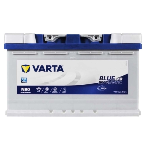 Акумулятор автомобільний Varta 80Ah 800A Blue Dynamic EFB N80 R+ L4