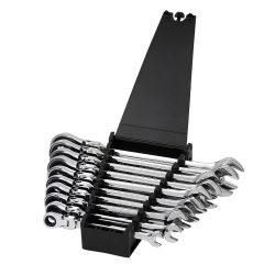 Набір ключів комбінованих з тріскачкою і карданом Winso Pro на холдері 7-19мм 10шт