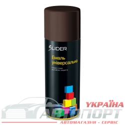 Фарба Емаль Універсальна Lider RAL 8017 Темно-коричнева Матова Аерозоль 400мл