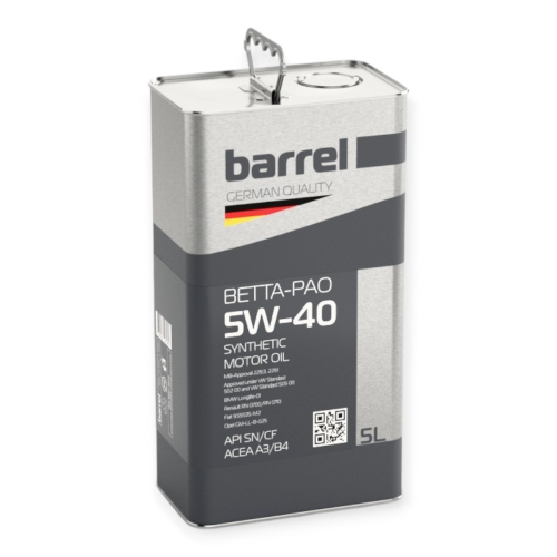 Моторна Олива Barrel 5W-40 Betta-PAO 5л