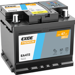 Аккумулятор автомобильный Exide 47Аh 450A Premium EA472 R+ LB1