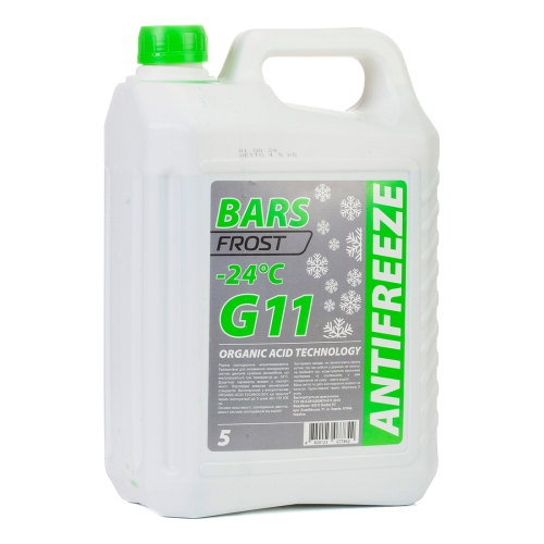 Антифриз Bars -24°C G11 Зелений 4.5кг