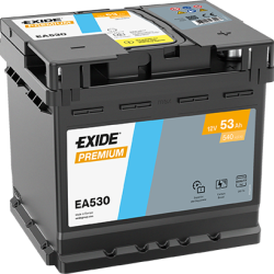 Аккумулятор автомобильный Exide 53Аh 540A Premium EA530 R+