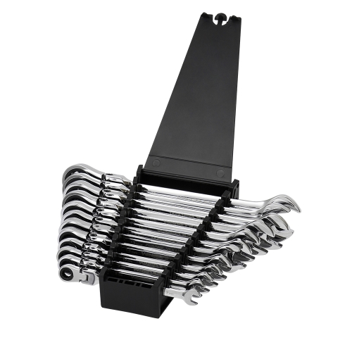 Набір ключів комбінованих з тріскачкою і карданом Winso Pro на холдері 7-19мм 12шт