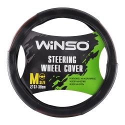 Чохол на кермо Екошкіра Winso M 37-39см чорно коричневий 140220