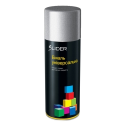 Фарба Емаль Універсальна Lider RAL 9006 Срібляста Аерозоль 400мл