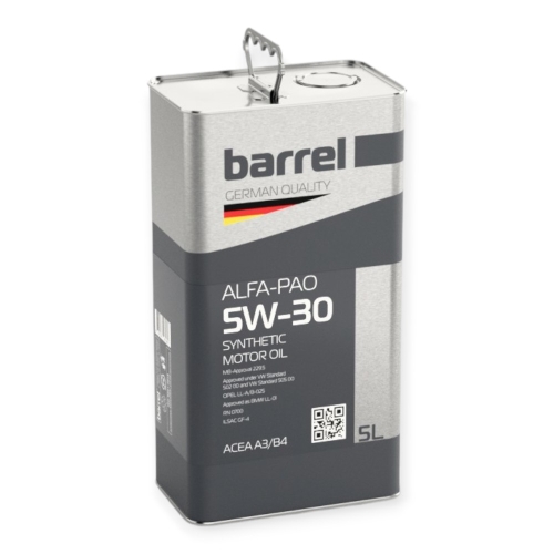 Моторна Олива Barrel 5W-30 Alfa-PAO 5л