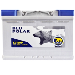 Аккумулятор автомобильный Baren 80Аh 730А Blu polar R+ L3