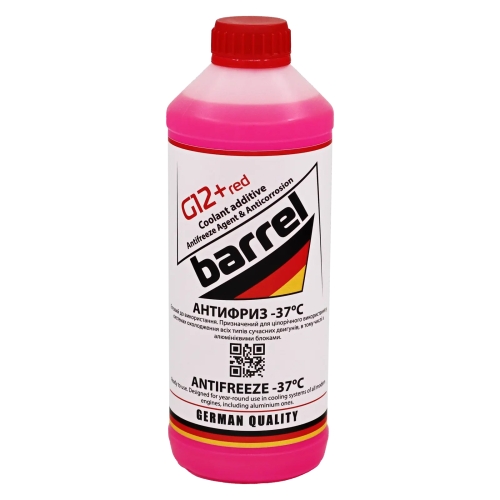 Антифриз Barrel -37°C G12+ Красный 1.5л