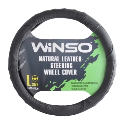 Чохол на кермо Шкіряний Winso L 39-41 чорний 141430