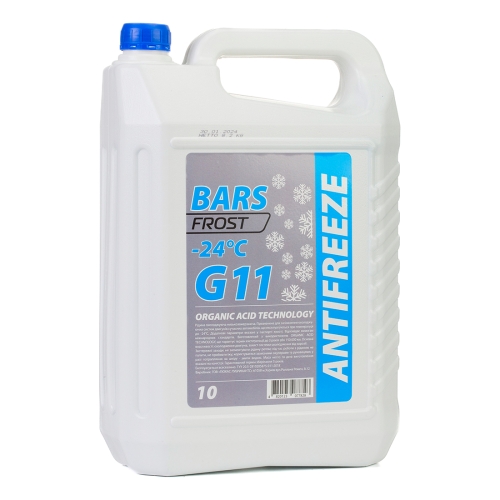 Антифриз Bars -24°C G11 Синій 9кг