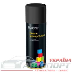 Фарба Емаль Універсальна Lider RAL 9005 Чорна Матова Аерозоль 400мл