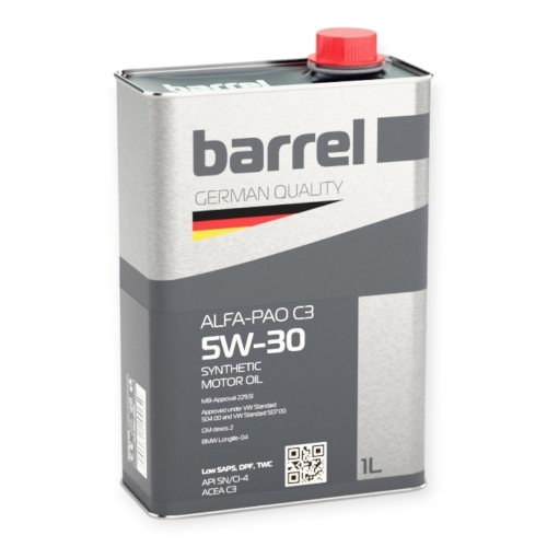 Моторна Олива Barrel 5W-30 Alfa-PAO C3 1л