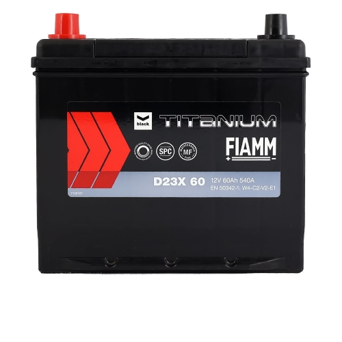 Акумулятор автомобільний Fiamm 60Аh 540А Titanium Black Asia L+ D23X 60