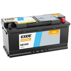 Аккумулятор автомобильный Exide 110Аh 850Ah Excell EB1100 R+ L6