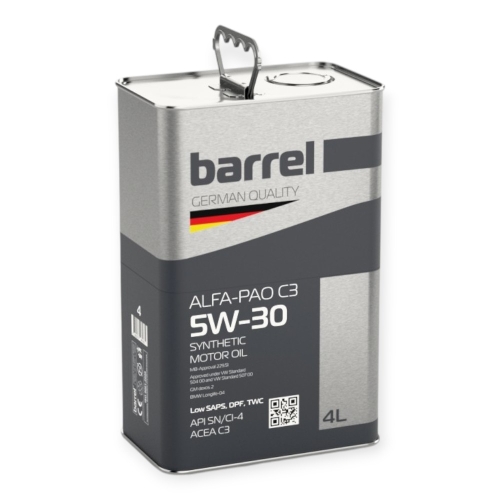 Моторна Олива Barrel 5W-30 Alfa-PAO C3 4л