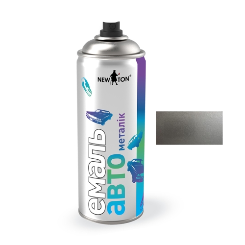 Автофарба Емаль Металік New Ton 70201 срібл Аерозоль 400мл