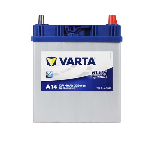 Акумулятор автомобільний Varta 40Ah 330А Blue Dynamic Asia A14 R+ B19 тонк клема