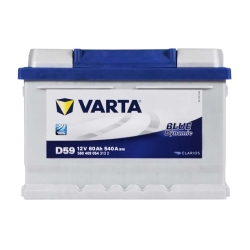 Акумулятор автомобільний Varta 60Ah 540A Blue Dynamic D59 R+ LB2