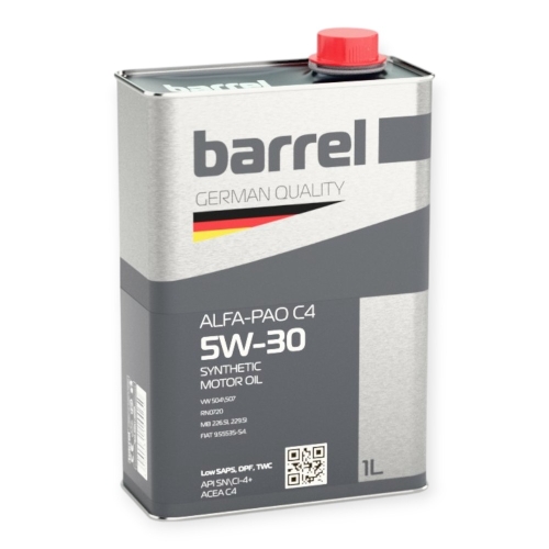 Моторна Олива Barrel 5W-30 Alfa-PAO C4 1л