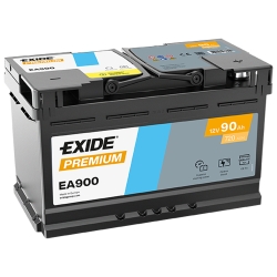 Аккумулятор автомобильный Exide 90Аh 720Ah Premium EA900 R+ L4