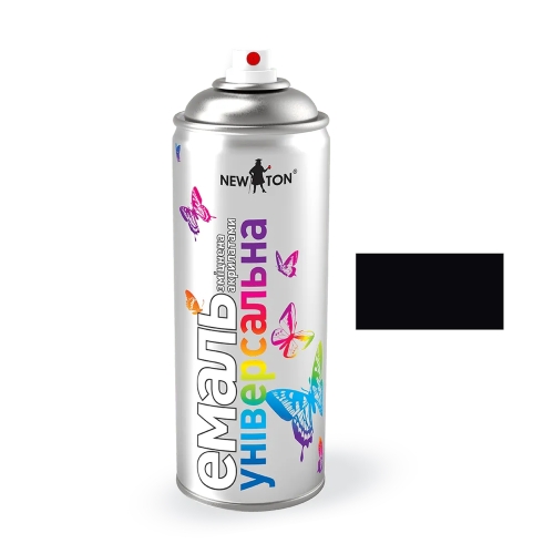 Краска Универсальная New Ton Черная RAL 9005 400мл