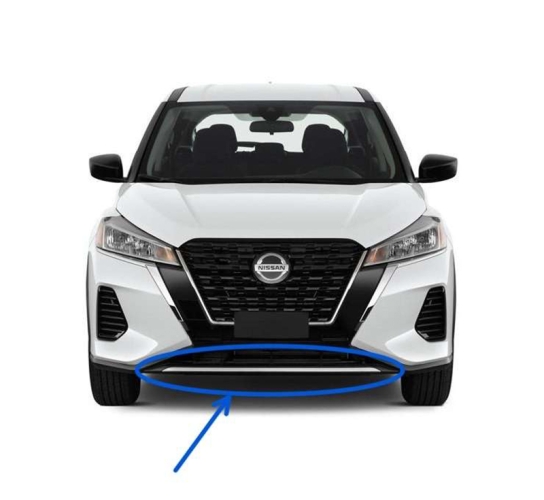 Молдинг бампера нижній хром Nissan Kicks (P15) 2021 ОРИГІНАЛ 620725R00A Б/У