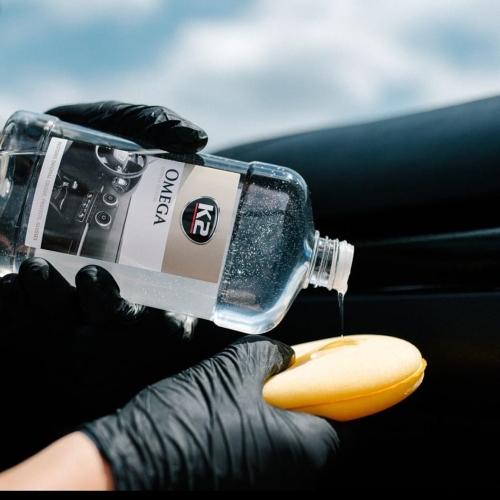 Поліроль Пластику Гель K2 Omega + аплікатор+мікрофібра 500мл