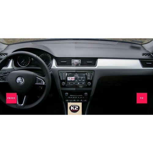 Поліроль Пластику Гель K2 Omega + аплікатор+мікрофібра 500мл