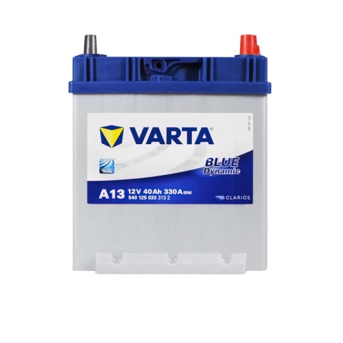 Акумулятор автомобільний Varta 40Ah 330A Blue Dynamic Asia A13 R+ B19 тонк клема+нижн.кр