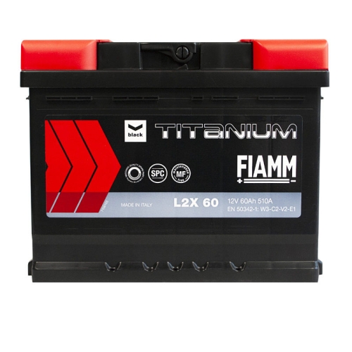 Акумулятор автомобільний Fiamm 60Ah 510A Titanium Black L+ L2