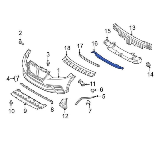 Адсорбер бампера (піна) реставрований Nissan Kicks (P15) 2021 ОРИГІНАЛ 620905R05A Б/У
