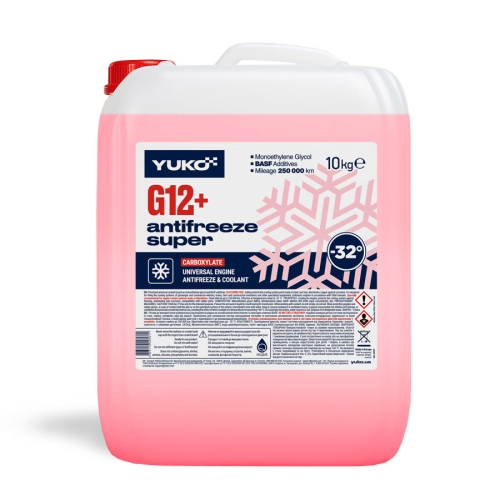Антифриз Yuko -32°C G12+ Червоний 10кг