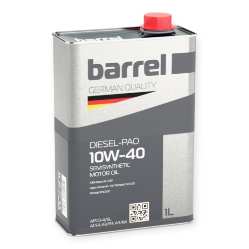 Моторна Олива Barrel 10W-40 Diesel-PAO 1л