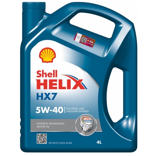 Моторна Олива Shell 5W-40 Helix HX7 4л