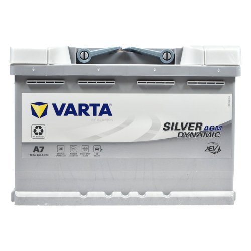 Акумулятор автомобільний Varta 70Ah 760А Silver Dynamic AGM A7 R+ L3