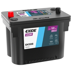 Акумулятор автомобільний Exide 50Аh 800A AGM Start-Stop EK508 R+