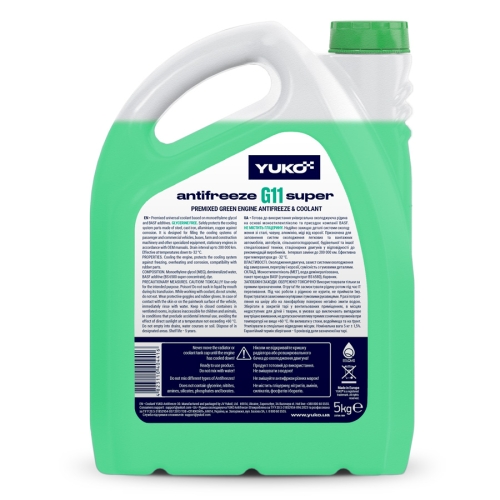 Антифриз Yuko -32°C G11 Зелений 5кг
