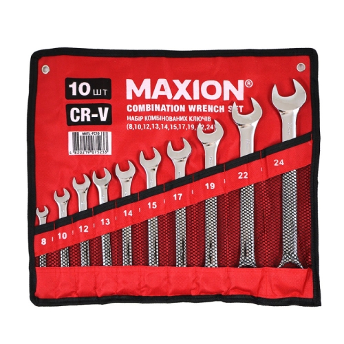 Набір ключів комбінованих Maxion Cr-V 8-24мм 10шт MXTL- FC10