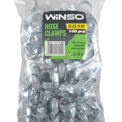 Хомут металевий червячний Winso 12-22/9мм