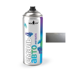 Автофарба Емаль Металік New Ton Сільвер Аерозоль 400мл