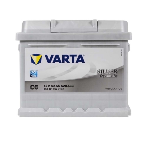 Акумулятор автомобільний Varta 52Ah 520А Silver Dynamic C6 R+ LB1