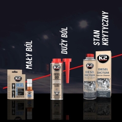 Очищувач форсунок для дизельних двигунів K2 Diesel GO! 250мл