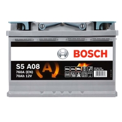 Акумулятор автомобільний Bosch 70Ah 760A AGM S5A 080 L3 R+