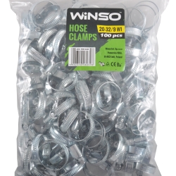 Хомут металевий червячний Winso 20-32/9мм
