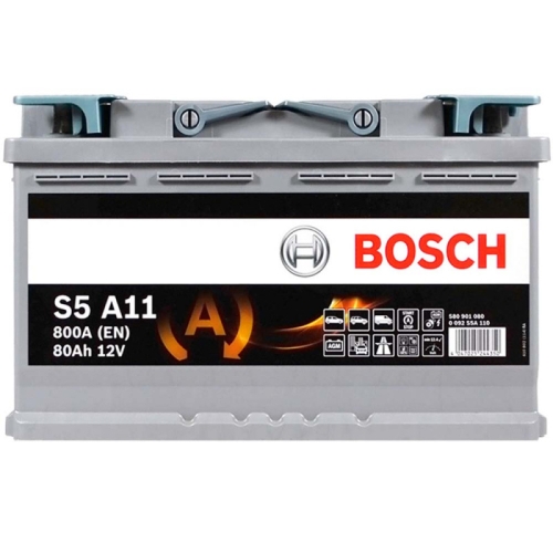 Акумулятор автомобільний Bosch 80Ah 800A AGM S5A 110 L4 R+