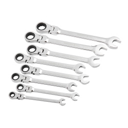 Набір ключів комбінованих з тріскачкою і карданом Winso Pro на холдері 8-19мм 8шт