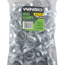 Хомут металевий червячний Winso 16-27/9мм