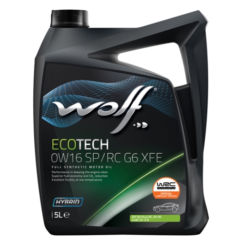 Моторна Олива Wolf 0W-16 Ecotech SP/RC G6 XFE 5л