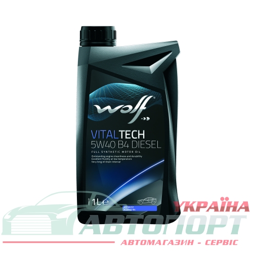 Моторна Олива Wolf 5W-40 Vitaltech B4 Diesel 1л